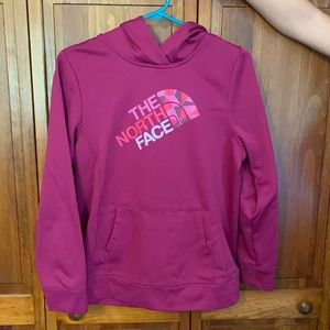 Girls XL North face sweatshirt